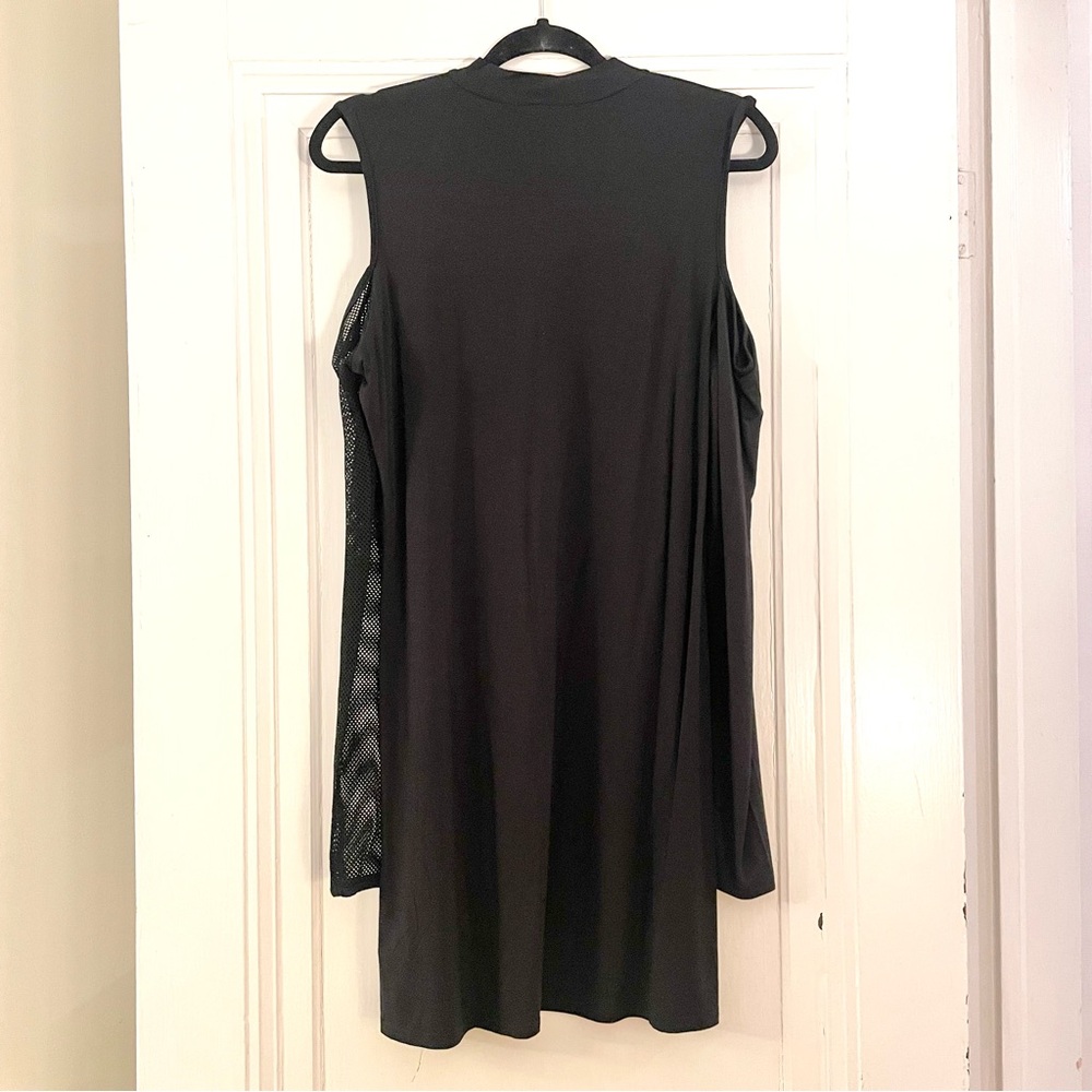 Killstar Zazzel Long Sleeve Safety Pin Black Mesh Mini Dress, Size XXL, NWT - Picture 7 of 12